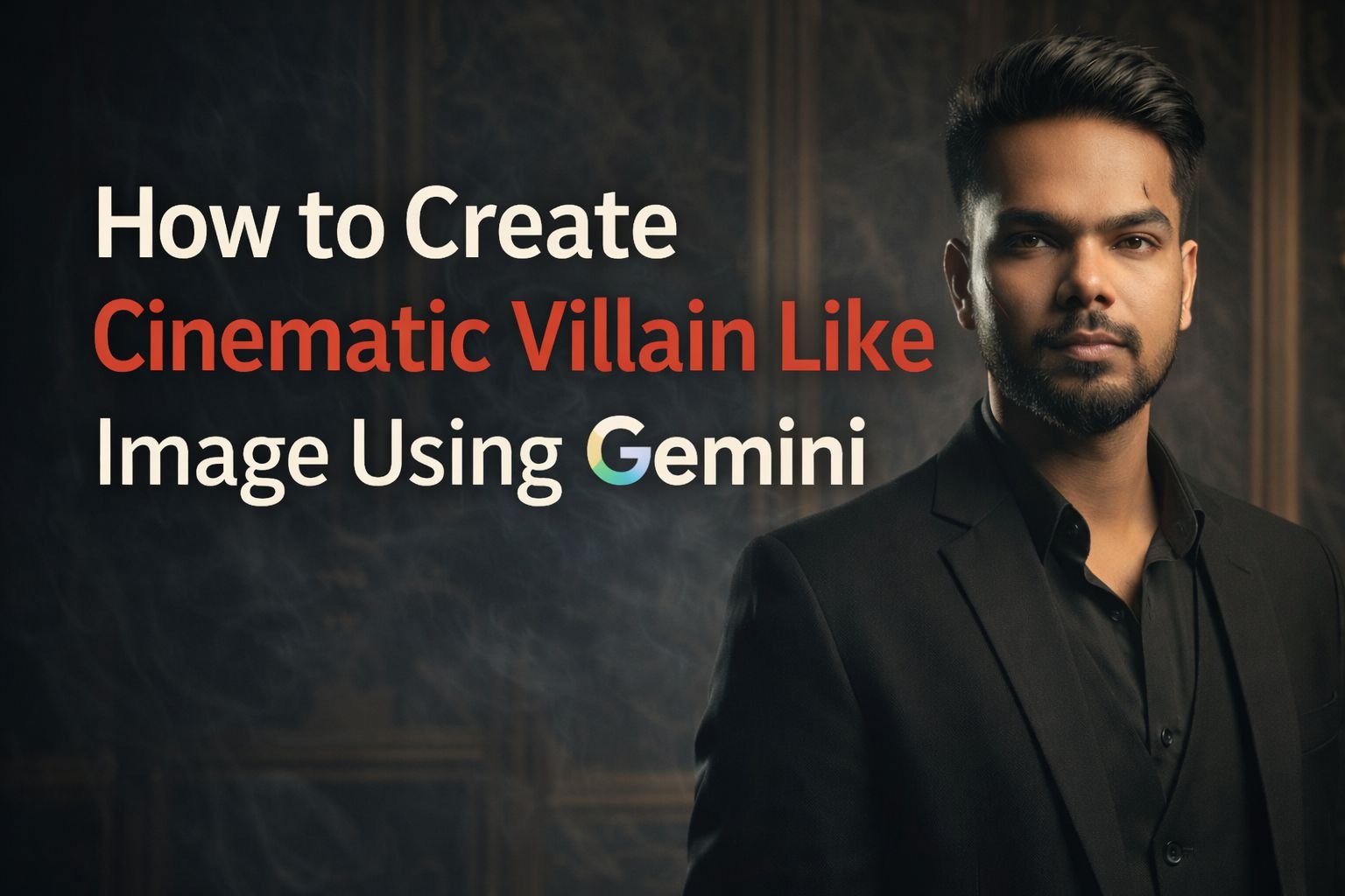 Create a Cinematic Mafia Boss Villain AI Portrait